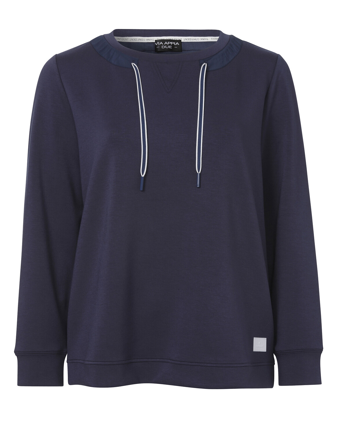 

Толстовка VIA APPIA DUE Pullover Sportives mit Logo Applikation, индиго