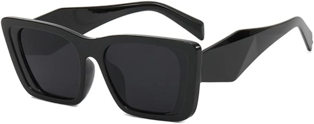 

Солнцезащитные очки с защитой UV400 | Цветные линзы, увеличенный размер "кошачий глаз" | Для женщин и мужчин, для занятий спортом на открытом воздухе и вождения DSVIGF, Black Gray