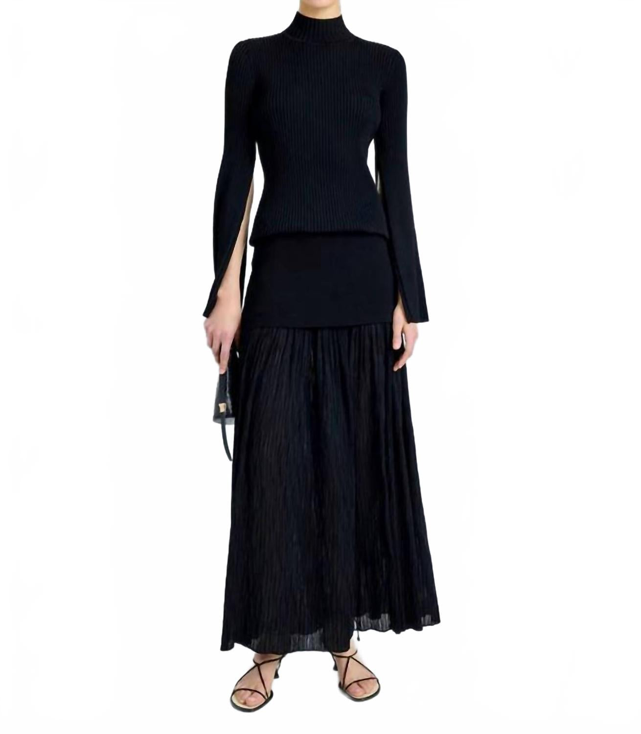 

Топ Abigail с рубчиками в черном цвете Proenza Schouler
