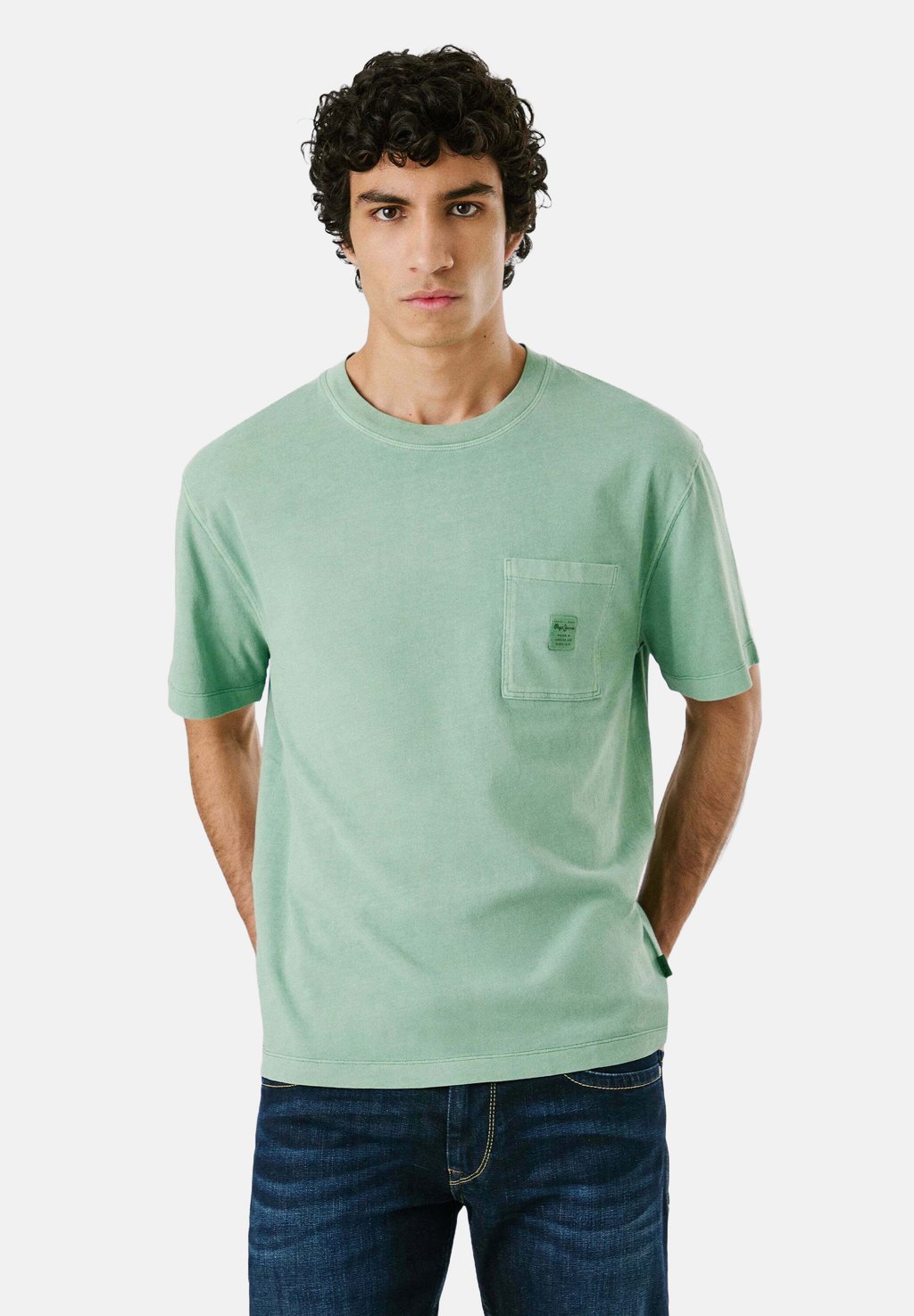 

Базовая футболка TYLER Pepe Jeans, цвет Sage Green