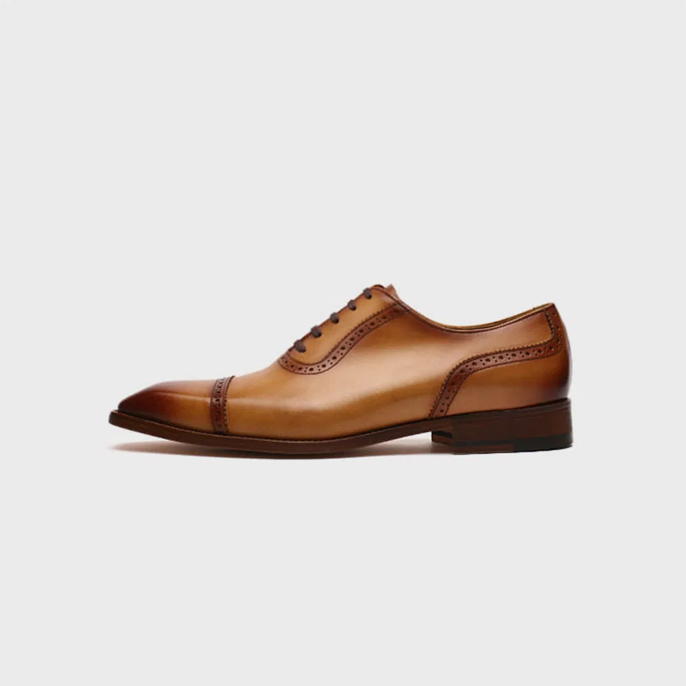 Мужские оксфорды Clato Oxford 1406-2, верблюжьи