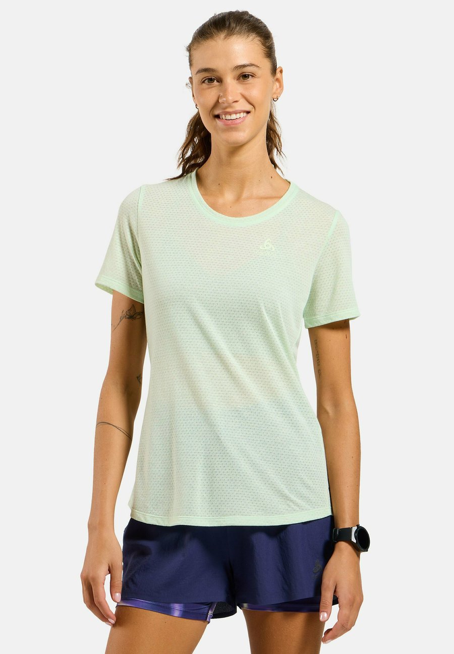 

Спортивная футболка ODLO CREW NECK ACTIVE COOL, Ambrosia Melange/Light Green
