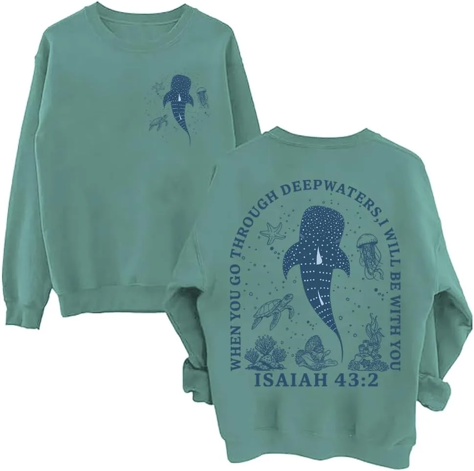 

Толстовка Whale Ocean с принтом акулы