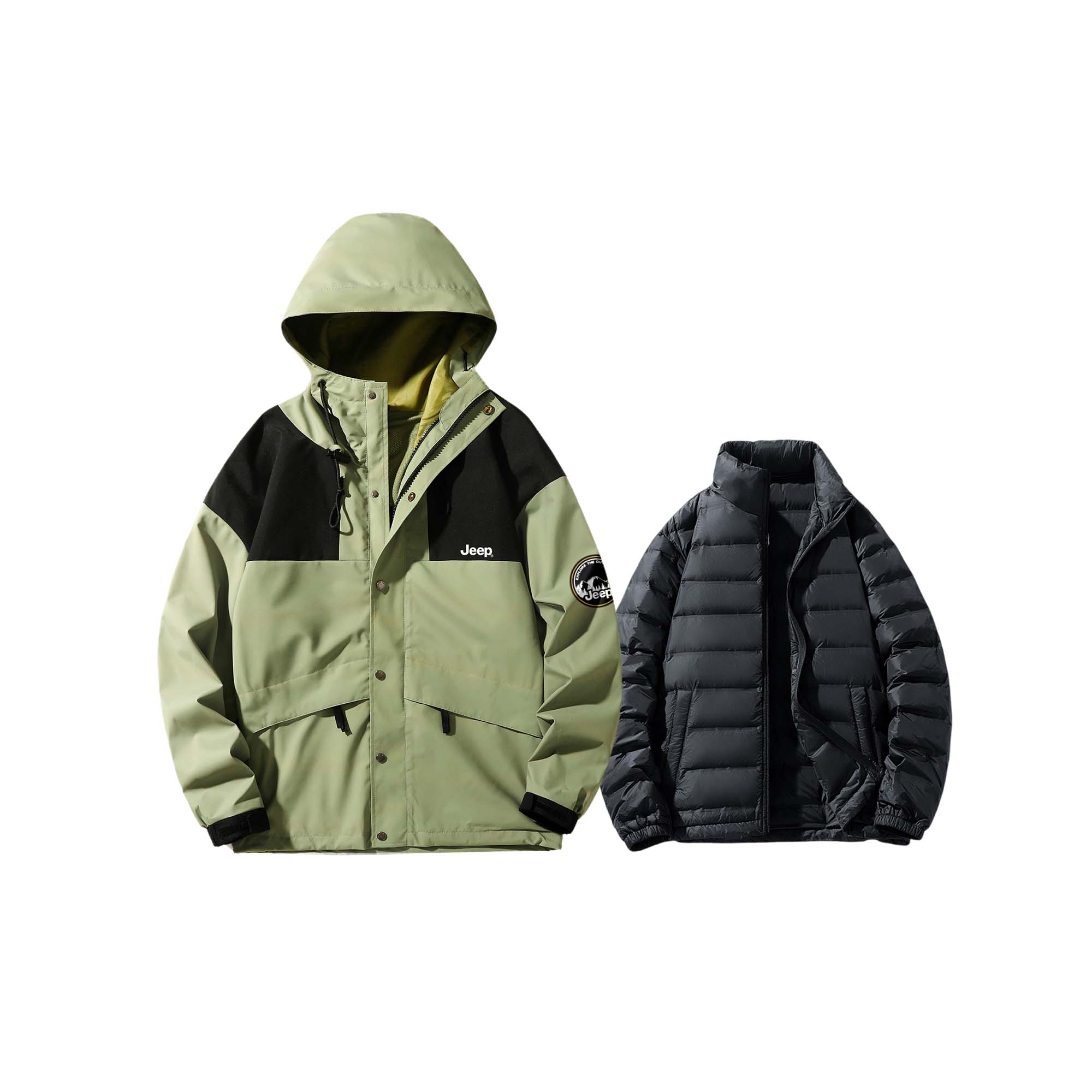

Jeep Куртка Explorer 2.0 Унисекс, Light Army Green (with Down Lining)