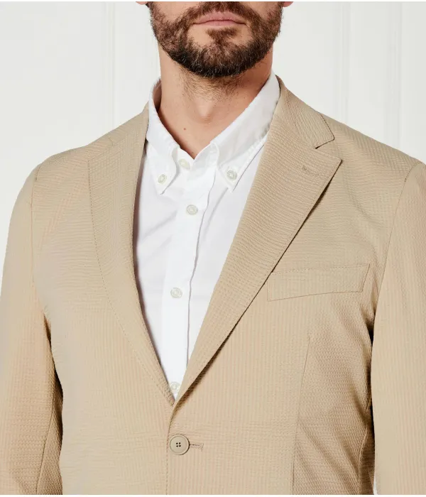 Элегантная куртка p-hanry-j-wg-252 Slim fit Boss, бежевый — фото 4