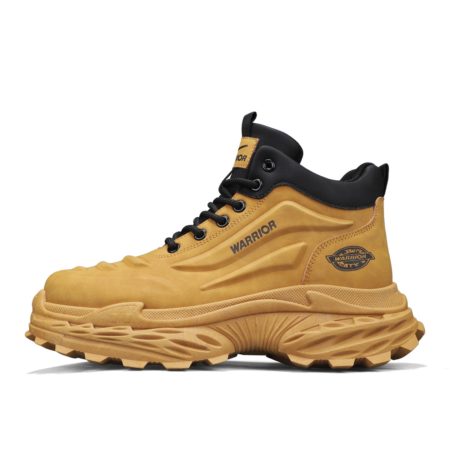 WARRIOR Кроссовки Chunky мужские низкие Earth Yellow/Black, Army Green/Black, Black — фото 3