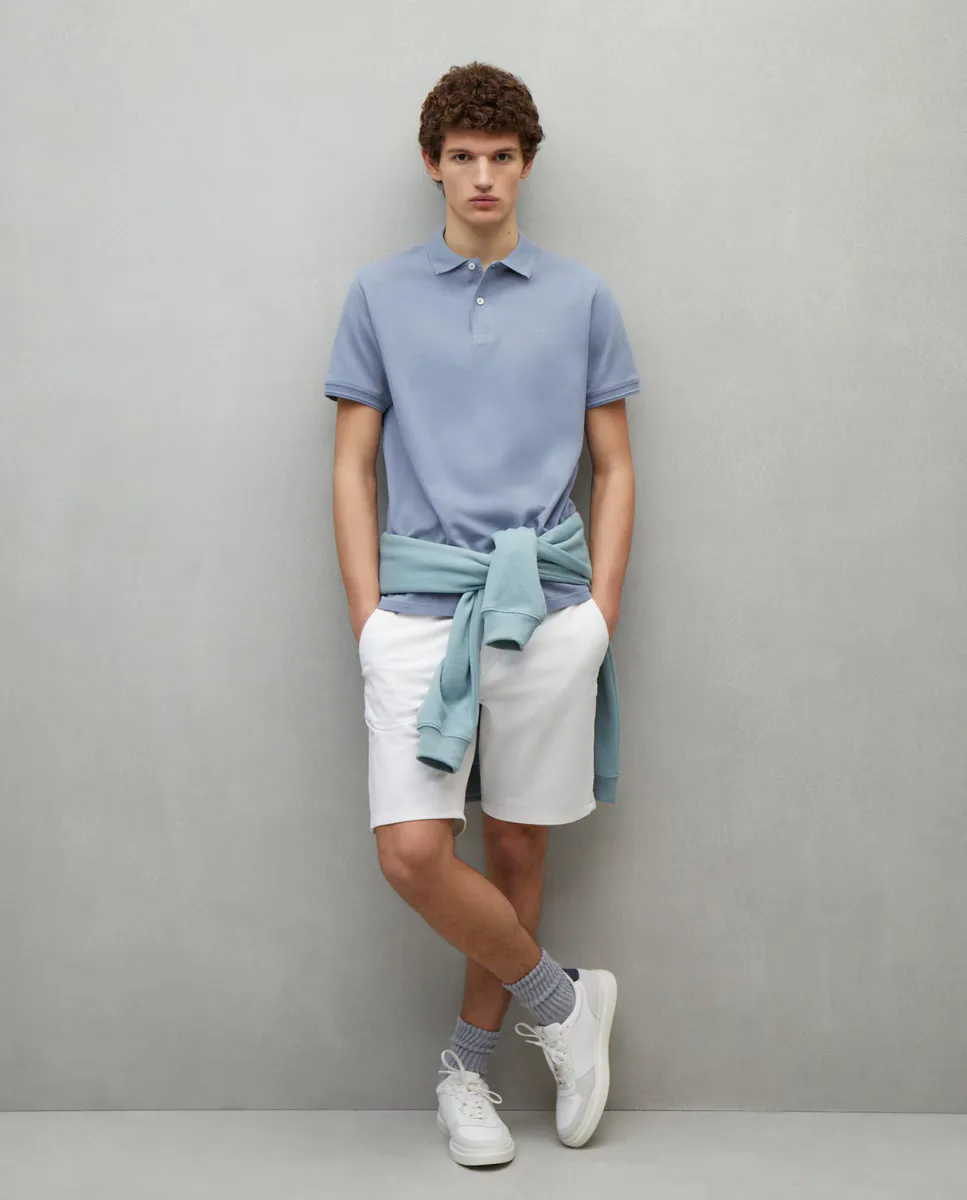 

Мужские шорты-бермуды в стиле чинос из эластичного хлопка Easy Wear, цвет Blanco roto