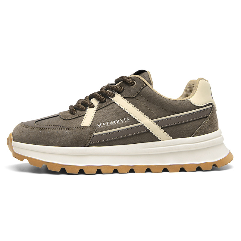 

SEPTWOLVES Низкие повседневные кроссовки мужские рабочие хаки, цвет Workwear Khaki (Standard Sports Shoe Size)