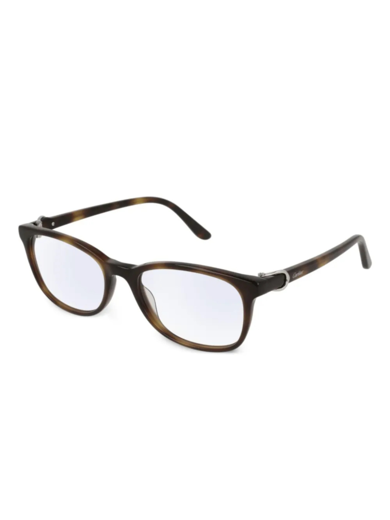 

Очки в квадратной оправе Cartier Eyewear, коричневый