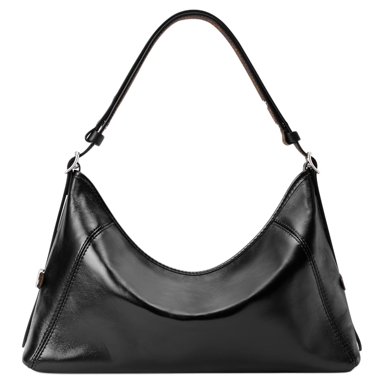 LOUIS VUITTON Сумка через плечо Carryall из овчины для женщин, черная — фото 3