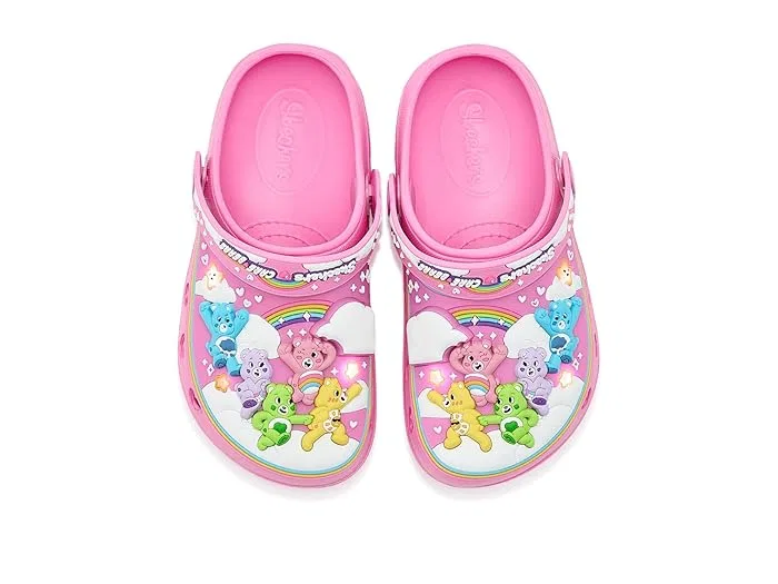 Клоги Skechers X Care Bear-S Lights-Sweetheart, Pink/Multi — фото 3