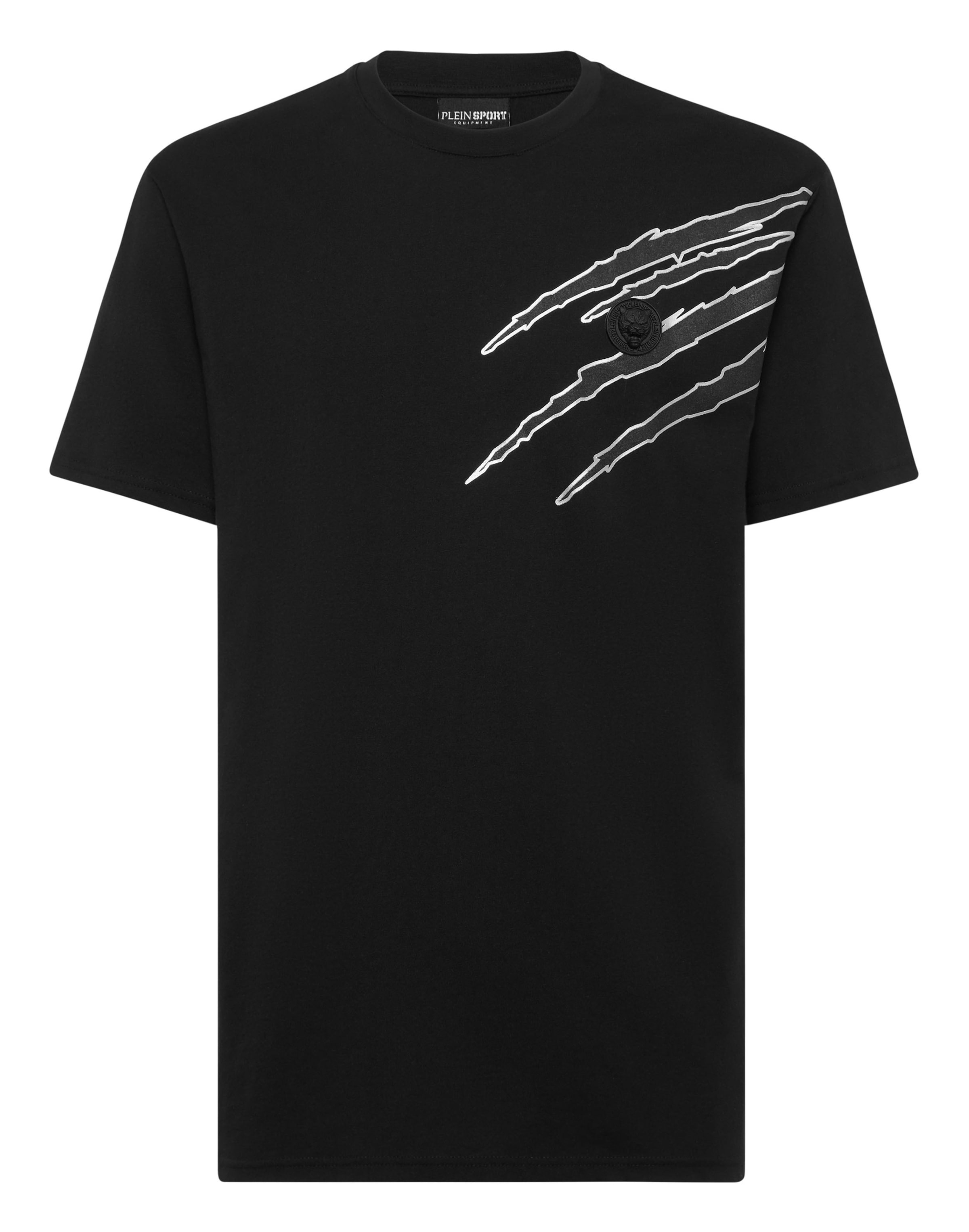 

Plein Sport Футболка 'Scratch' в черном цвете