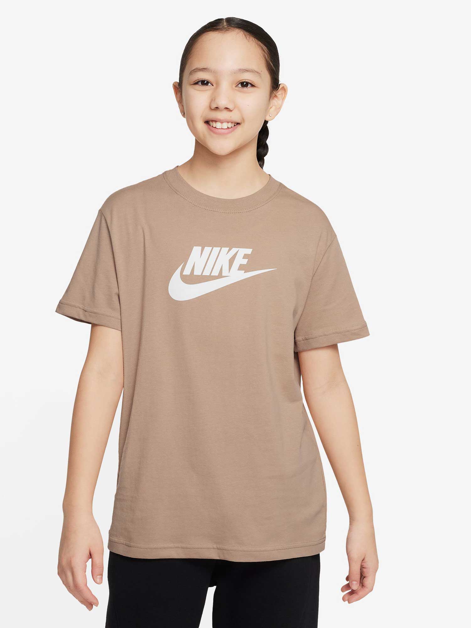 

Футболка Nike G NSW TEE FUTURA SS BOY, бежевый