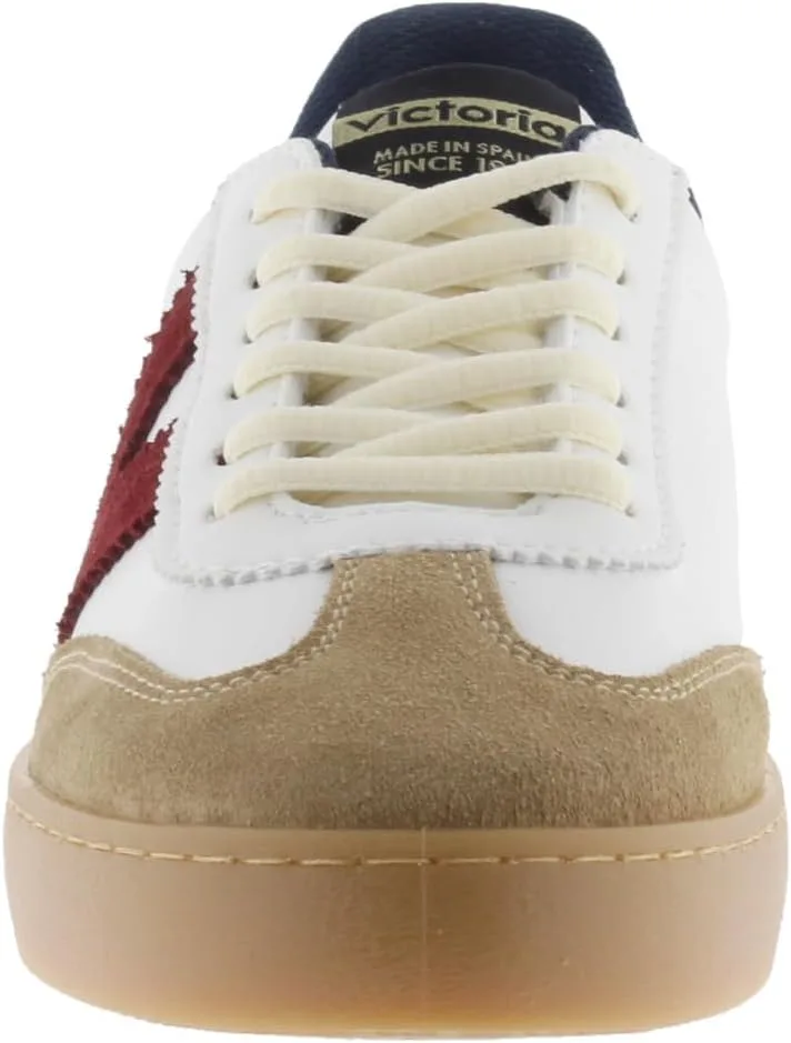 Кроссовки Victoria Low-Top Unisex Berlin Ciclista Leather Effect & Split Leather Toe & Caramel Sole 1126217 для взрослых, морской — фото 3