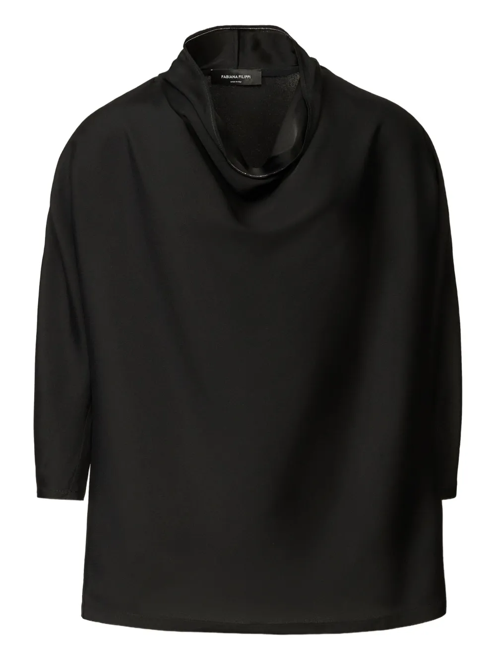

Атласная блузка Fabiana Filippi, черный