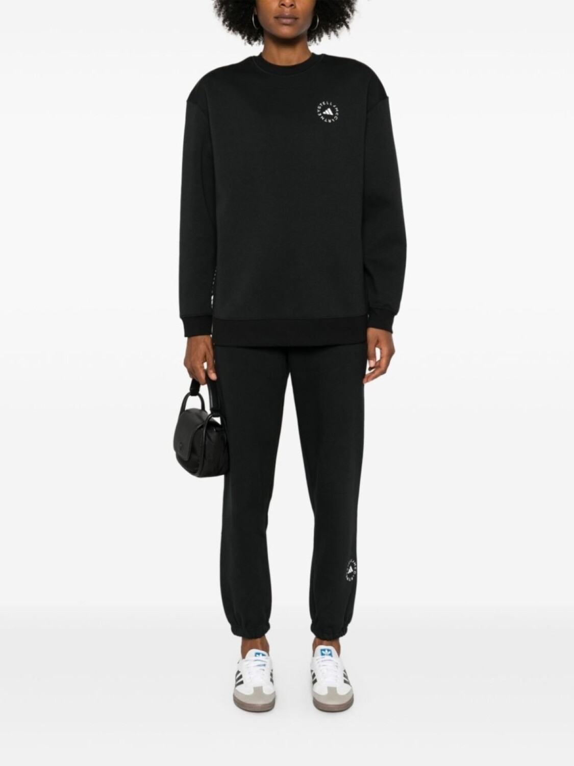 Adidas by Stella McCartney свободные спортивные брюки, черный — фото 2