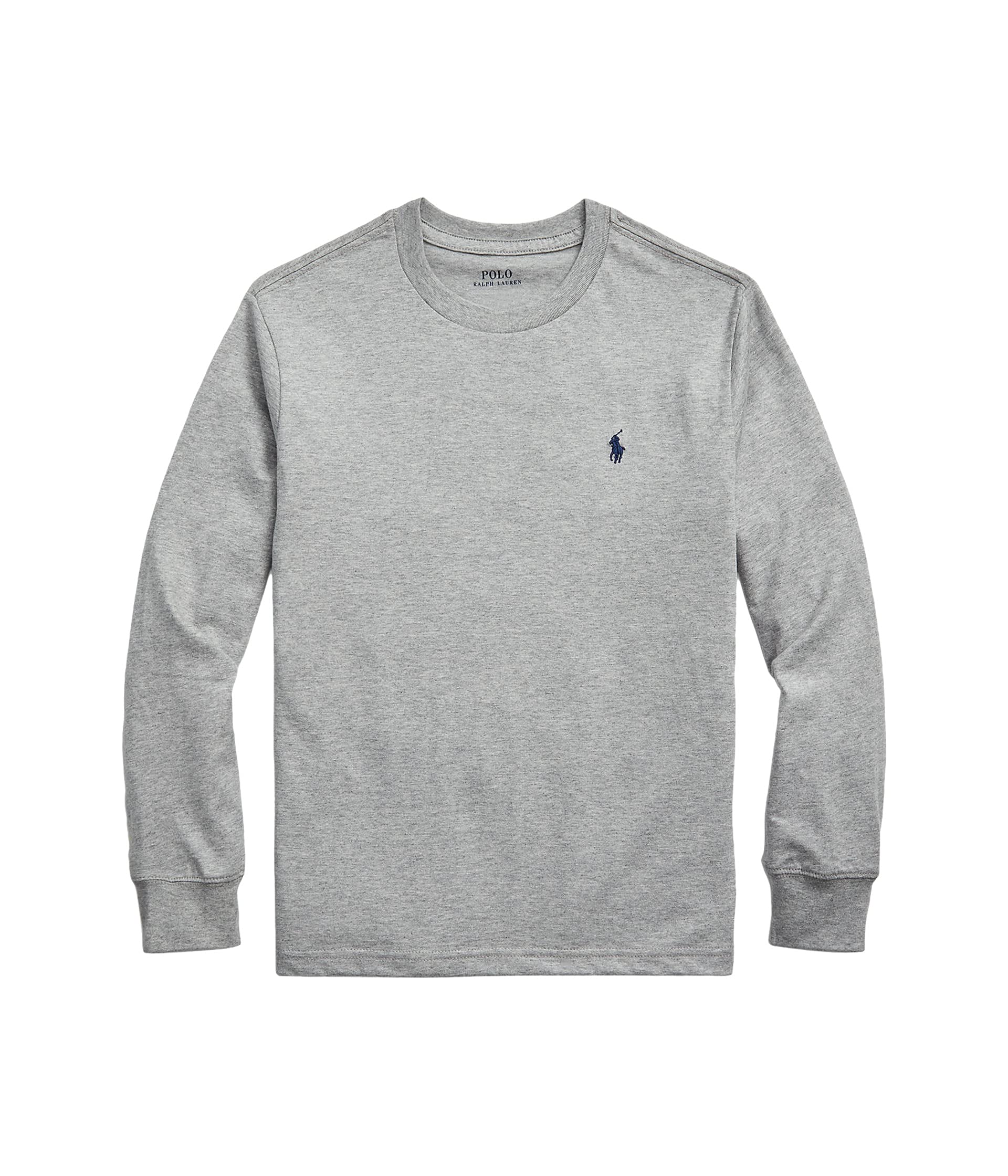 

Футболка Polo Ralph Lauren Kids Cotton Jersey Long, цвет Andover Heather