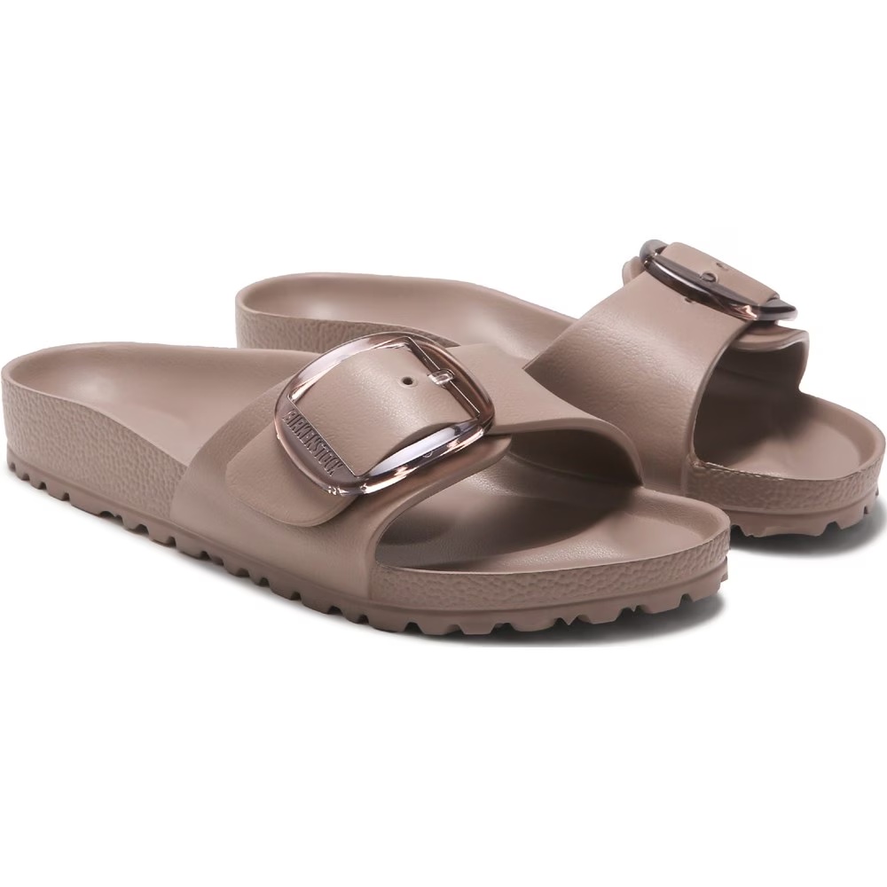 Сандалии Madrid Essentials с большой пряжкой и стелькой Birkenstock, серый
