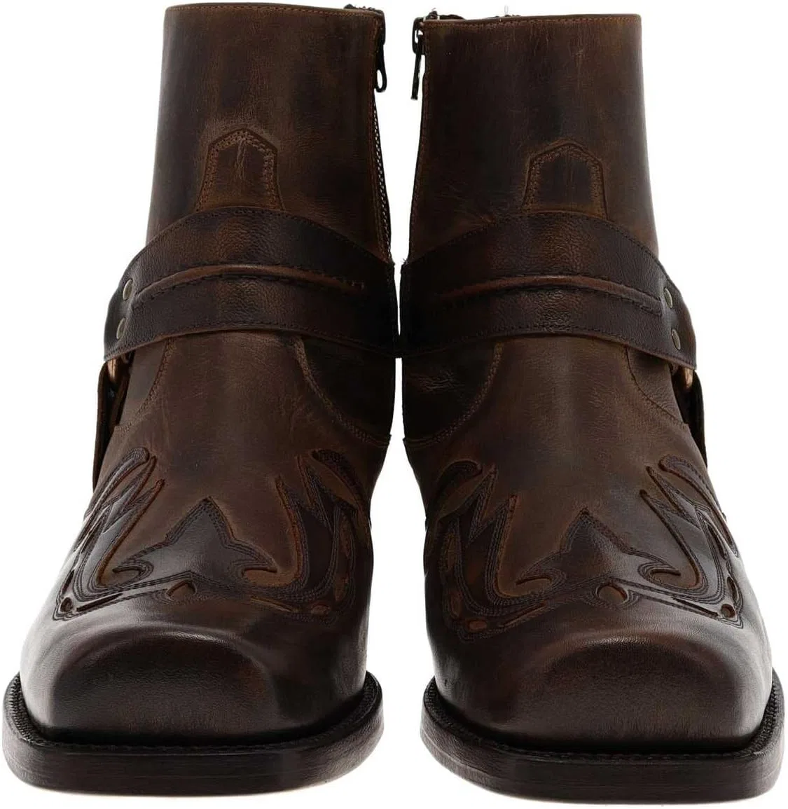 Ботинки FB Fashion Boots Tauro Low Unisex Biker Boots Motorcycle Boots Brown — фото 3