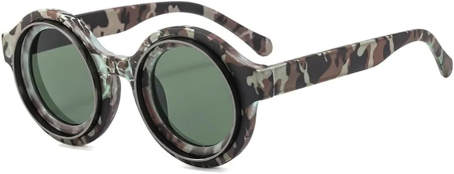 

Мужские солнцезащитные очки в стиле стимпанк с маленькой круглой оправой, роскошные солнцезащитные очки в винтажном стиле с защитой от УФ-излучения UV400 TVTBBVV, Tyj243-1