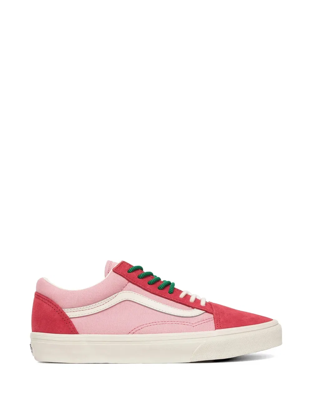 Кроссовки в стиле олдскул с контрастными вставками Vans, розовый