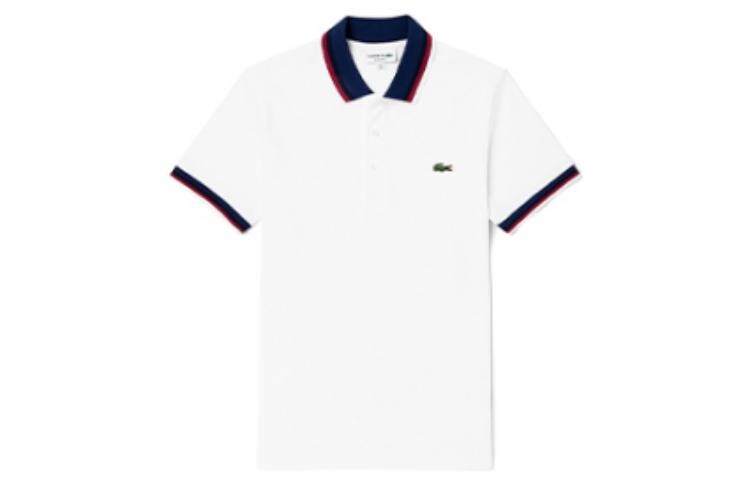 

Рубашка поло мужская белая Lacoste, белый