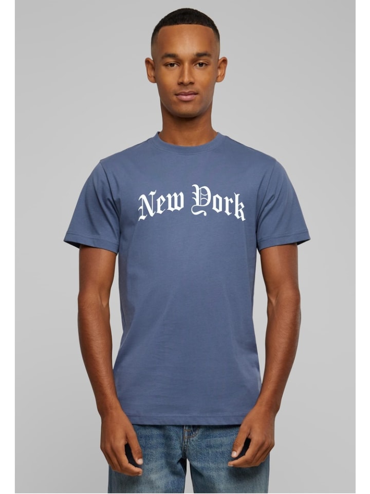 

Футболка New York Wording Tee Mister Tee, синий