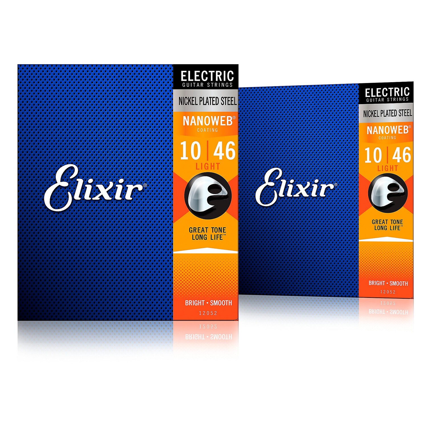 

Струны Elixir для электрогитары с покрытием NANOWEB, легкие (.010-.046), 2 шт.