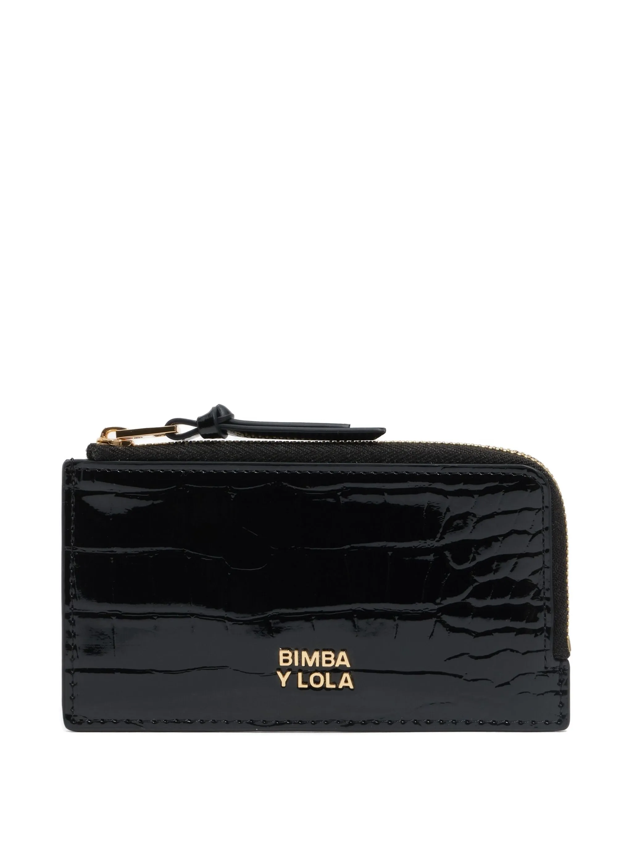

Кошелек с тиснением под крокодила Bimba Y Lola, черный