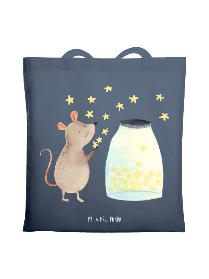

Сумка-шоппер Mouse Stars без слов в цвете индиго-синего цвета Mr. & Mrs. Panda