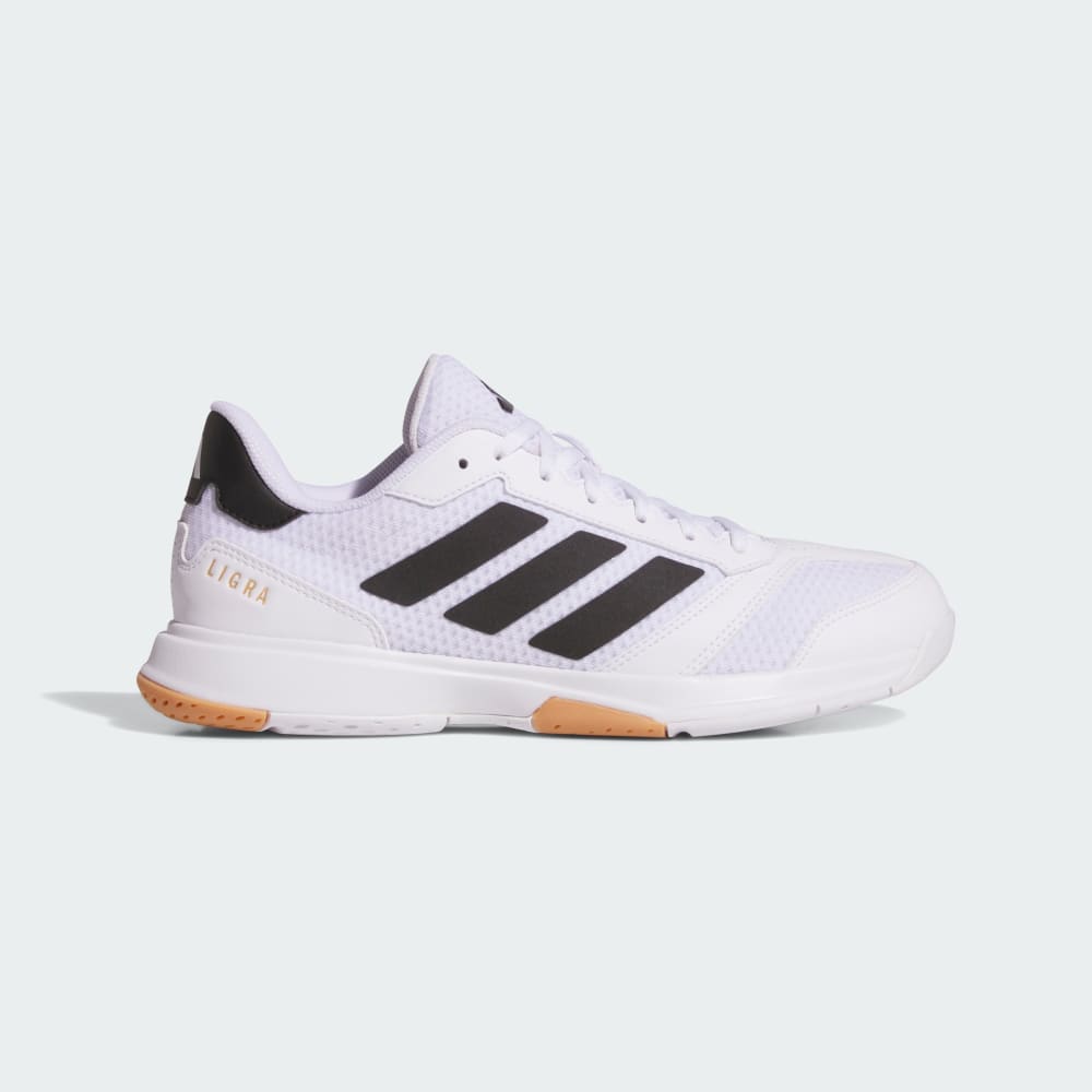 Кроссовки Adidas Ligra 8 Indoor Shoes, цвет Cloud White/Core Black/Cloud White