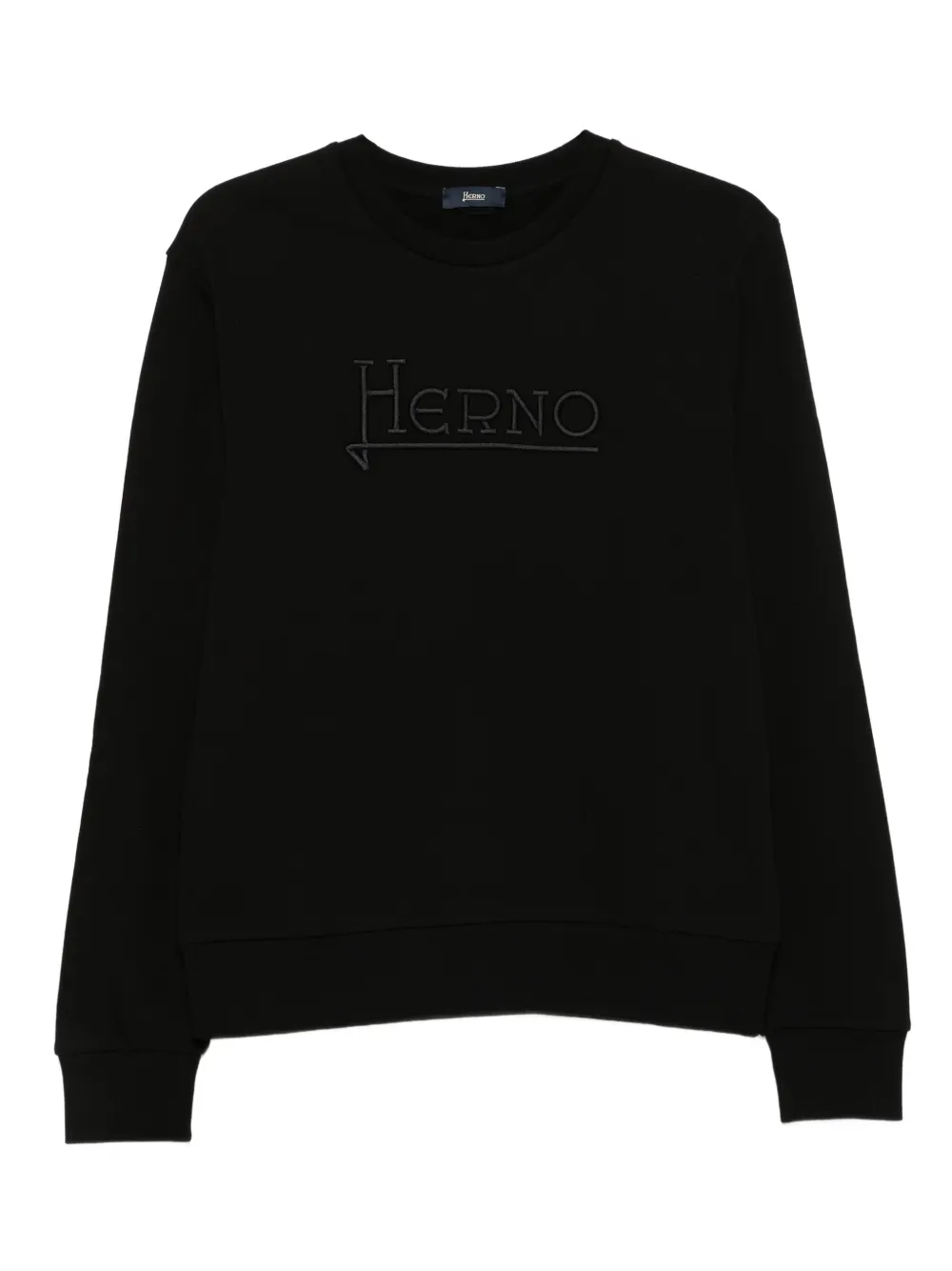 

Толстовка с вышитым логотипом Herno, черный