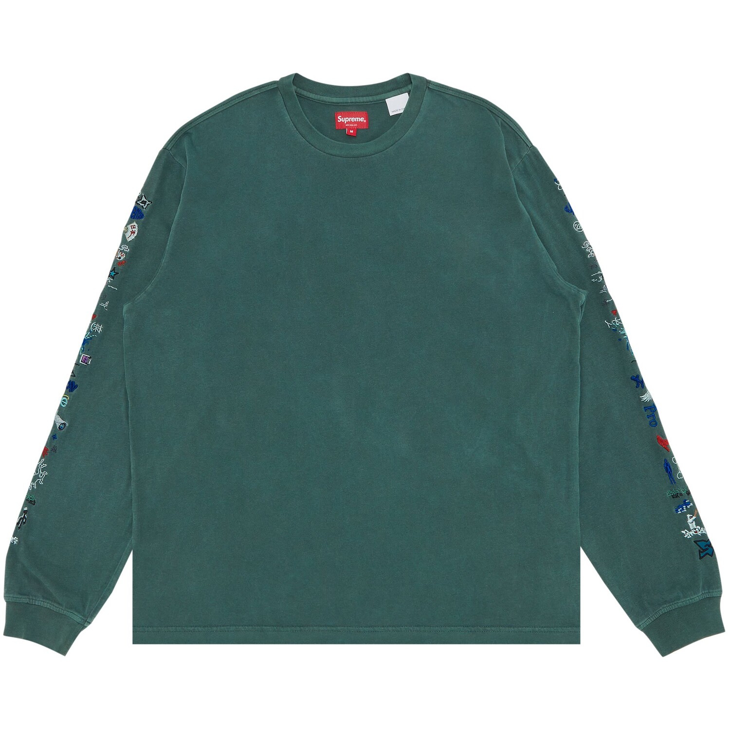 

Топ с длинными рукавами Supreme AOI Icons, цвет Dusty Green