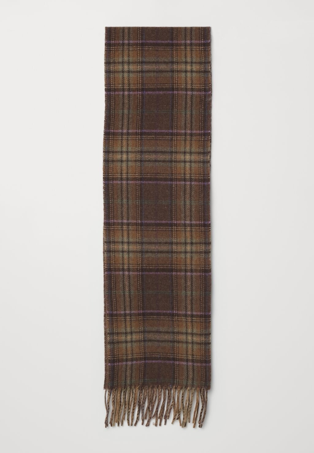 

Шарф REVERSIBLE PLAID WOOL BLEND SCARF Polo Ralph Lauren, темно-коричневый