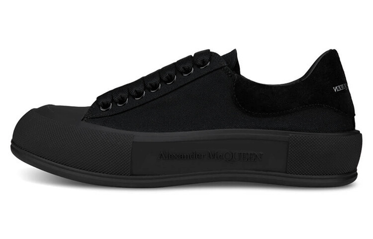 

Плимсоллы на шнуровке Alexander McQueen Deck Skate Triple Black