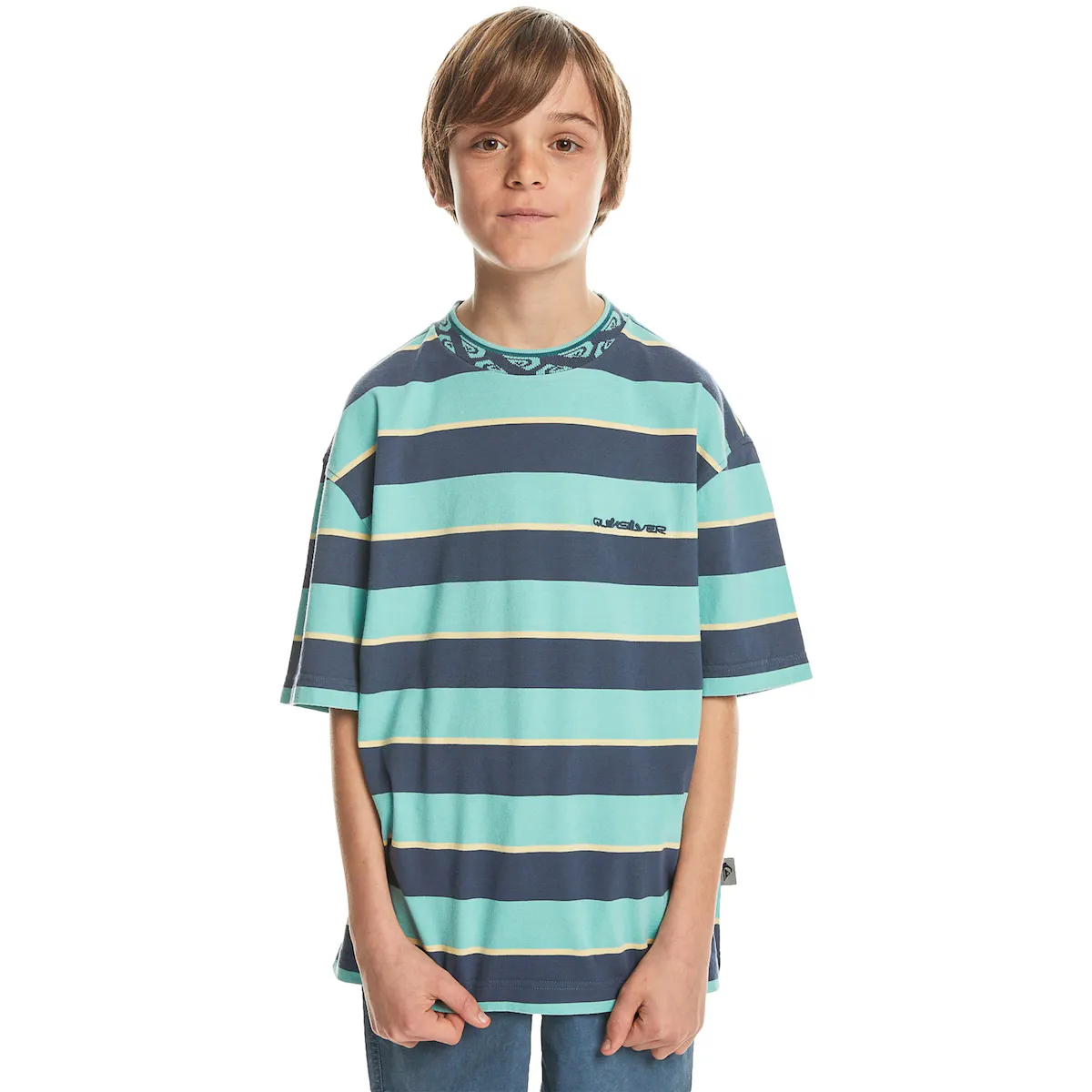 

Детская футболка Quiksilver Stripe, синий