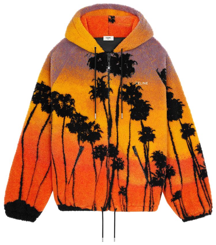 

Куртка CELINE Hooded Jacket 'Orange/Black/Blue', оранжевый