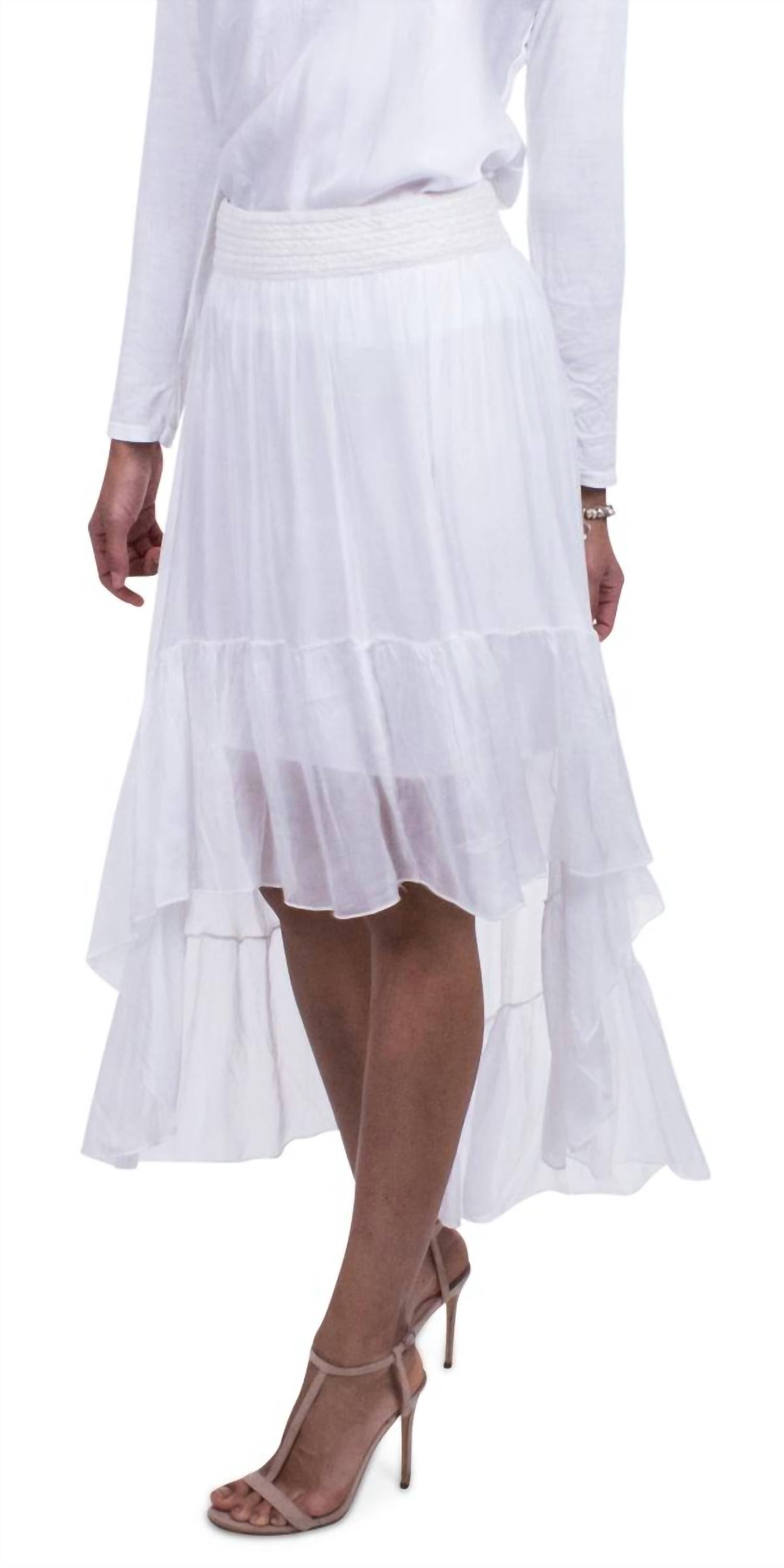 

Юбка макси Noemie белого цвета Gigi Moda, белый