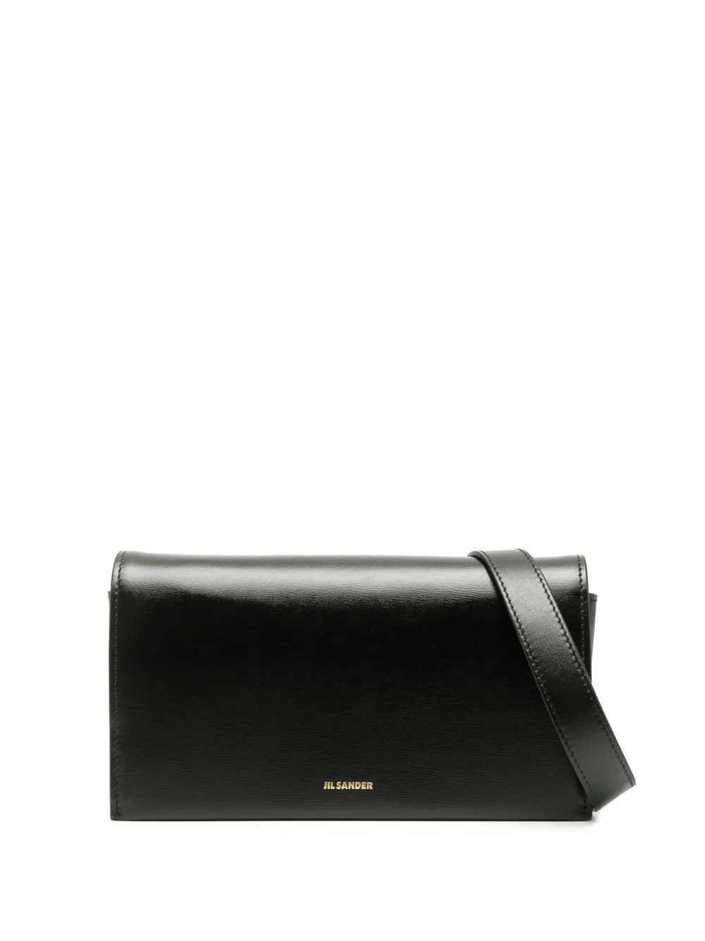 

Сумка на плечо с тисненым логотипом JIL SANDER, черный