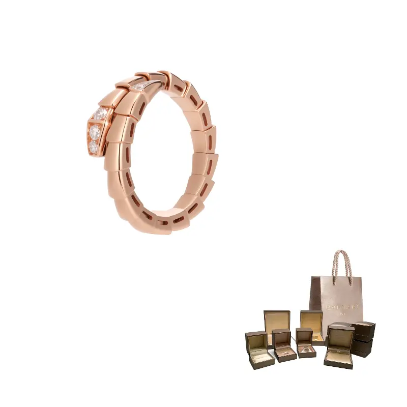 

BVLGARI Кольцо с бриллиантом Rose Gold для женщин