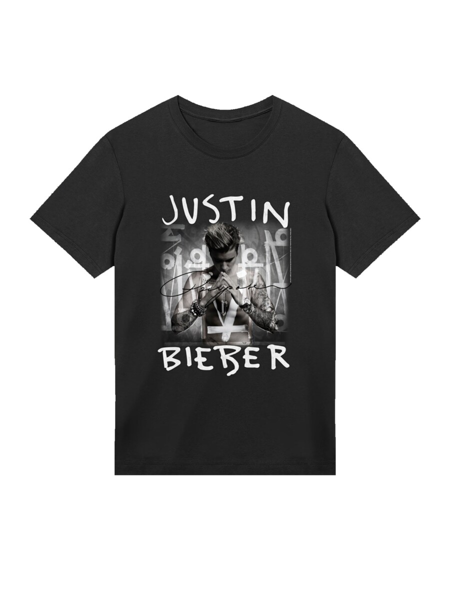 

Рубашка F4NT4STIC Justin Bieber Purpose Album Cover, черный