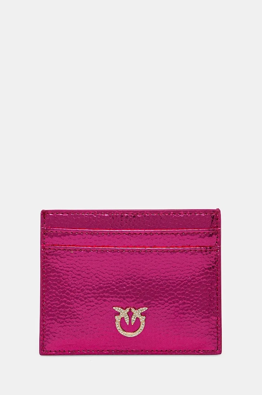 

Кожаный чехол для карт Pinko, розовый