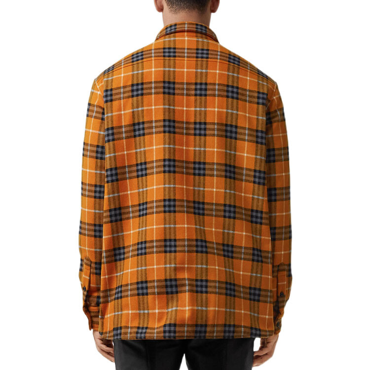 Рубашка мужская Burberry Dark ginger color — фото 3