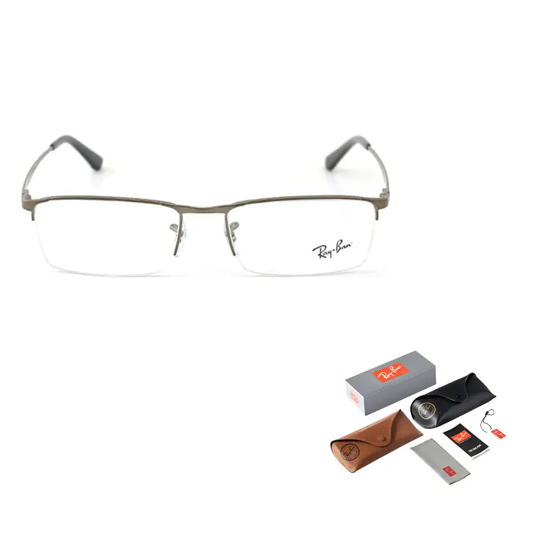 

RayBan Мужская оправа для очков квадратная металлическая, Gunmetal