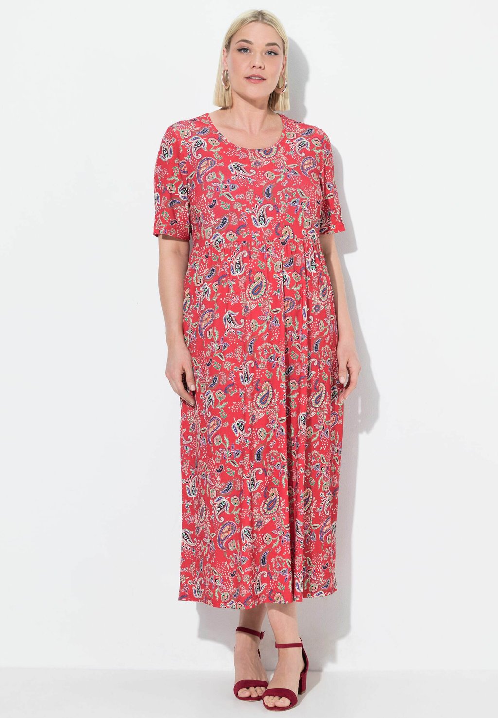 

Платье из джерси MATTE PAISLEY POCKET Ulla Popken, темно-фиолетовый