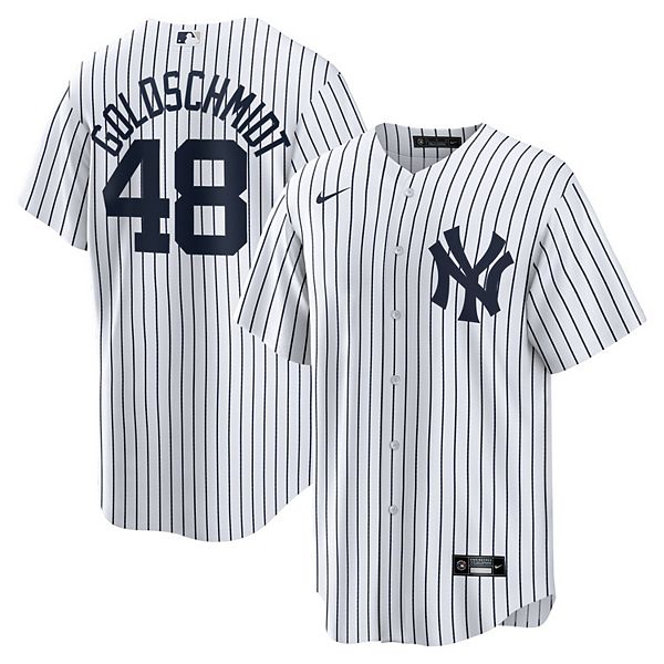 Мужская белая реплика домашней футболки New York Yankees Paul Goldschmidt Nike — фото 2
