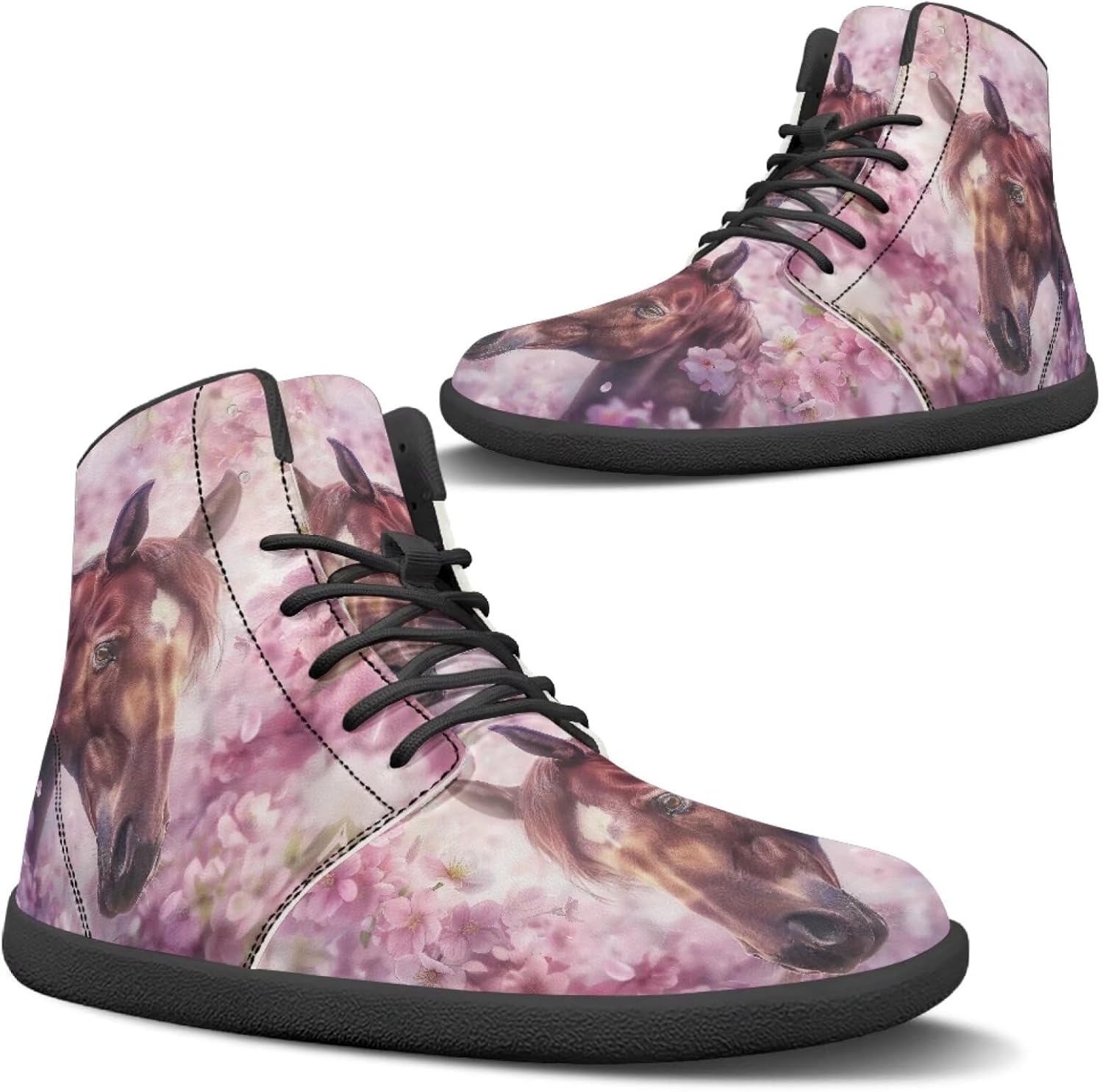 

Мужские кроссовки Binienty широкой ширины для ходьбы, Plum Blossom Horse