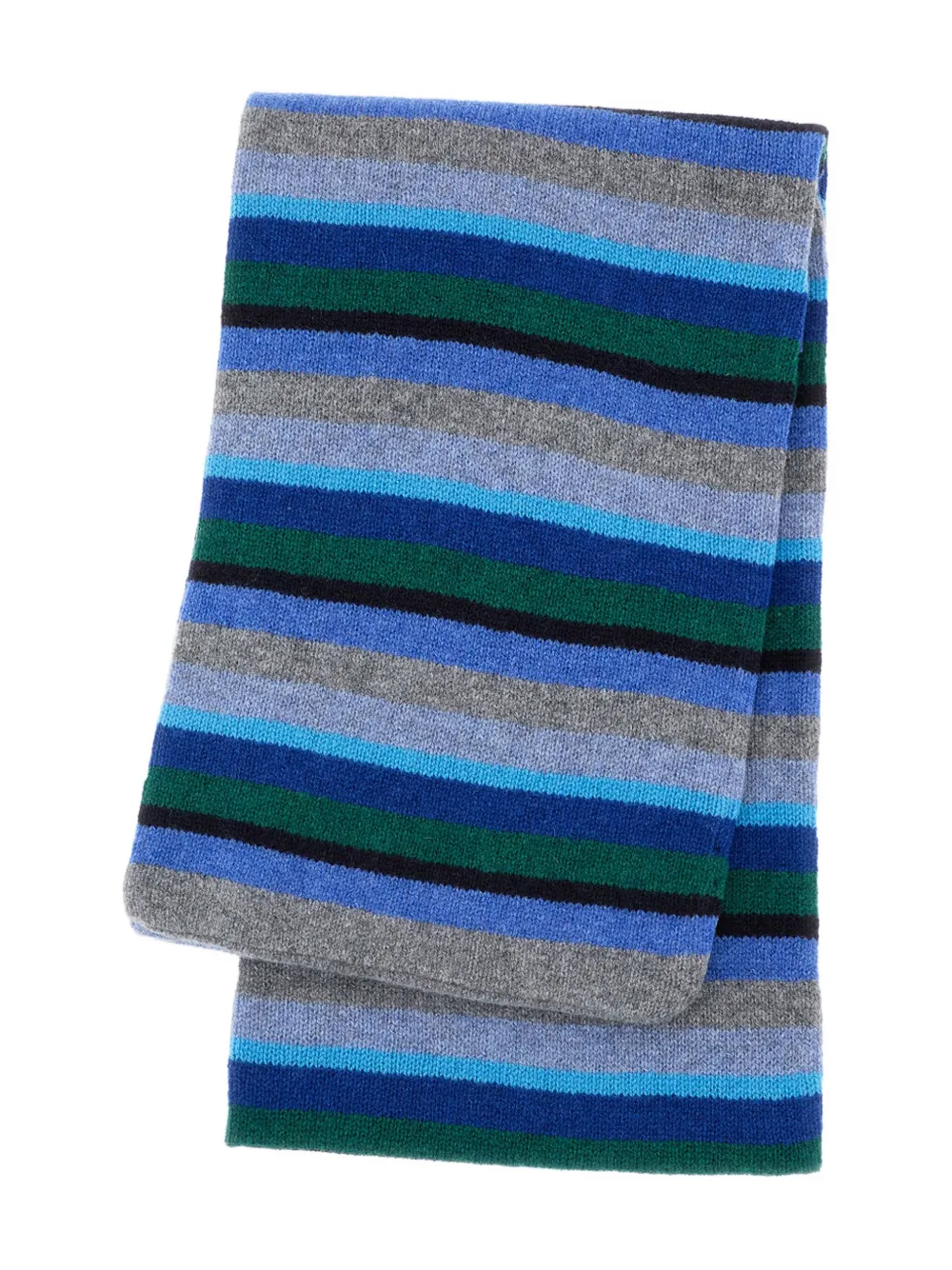 

Шерстяной шарф с полосатым узором Paul Smith, синий