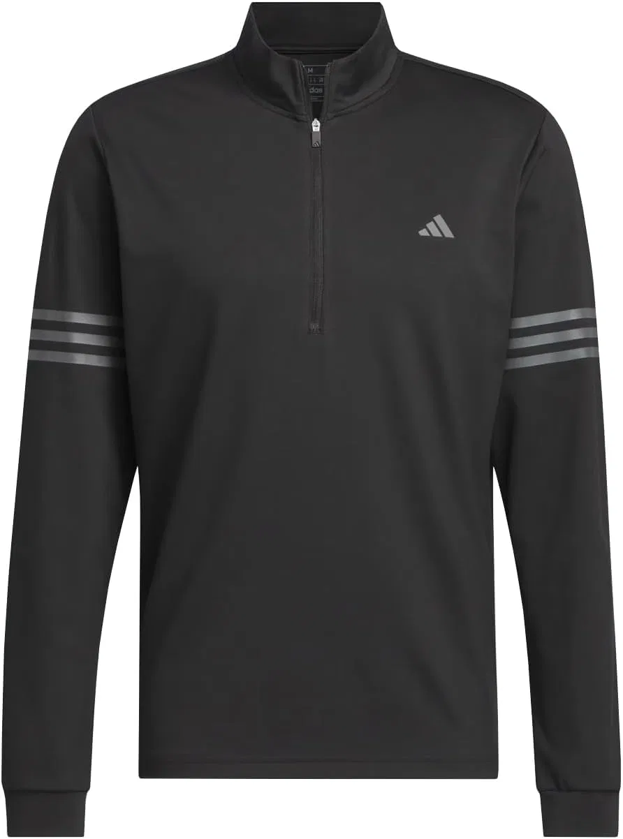 Мужская футболка adidas Adi с тремя полосками и половинной молнией — фото 3