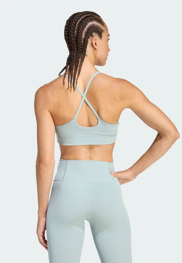 Спортивный бюстгальтер all me long line с легкой поддержкой Adidas Performance, Sage — фото 2